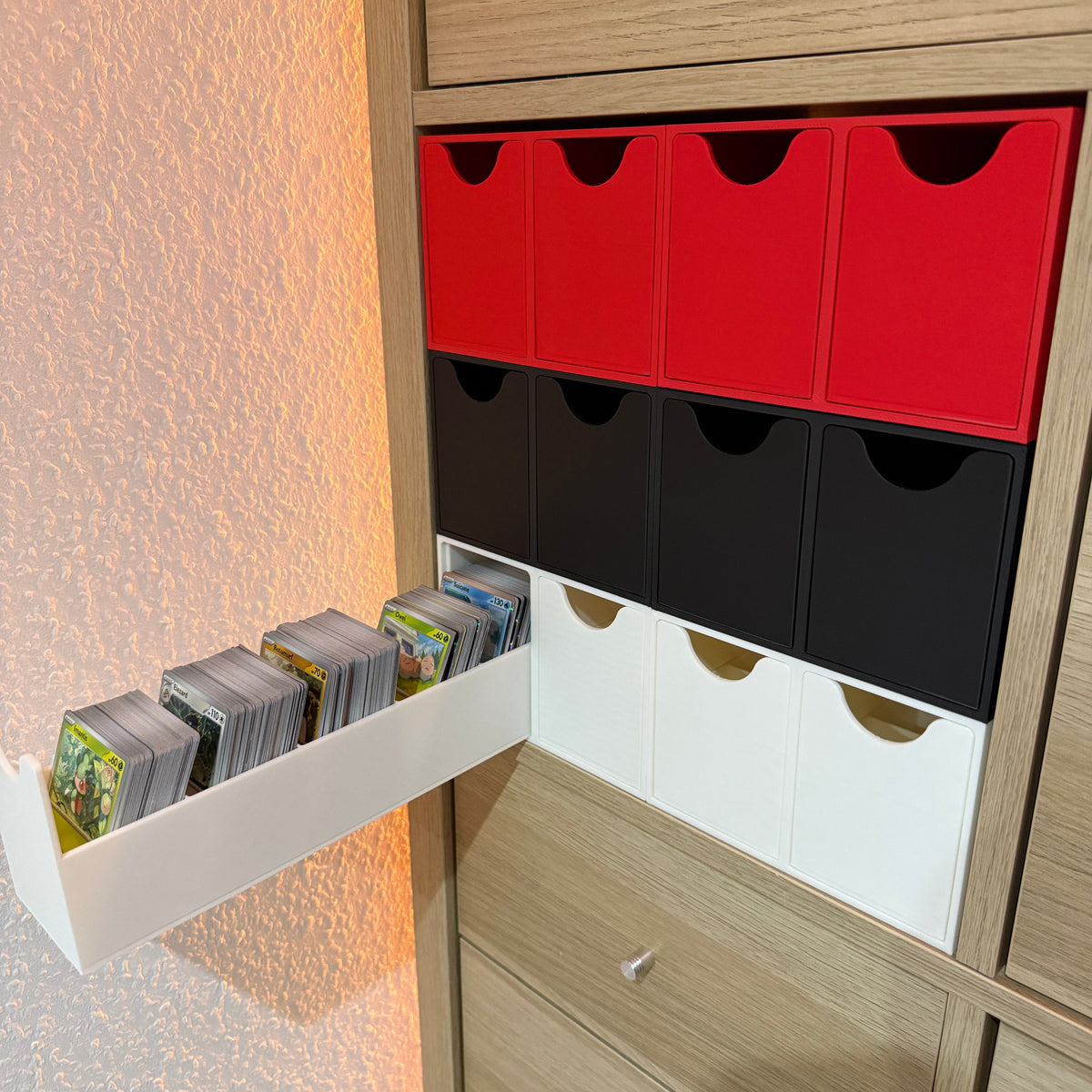 TCG Storage Modul (2 Schubladen) kompatibel mit Ikea Kallax