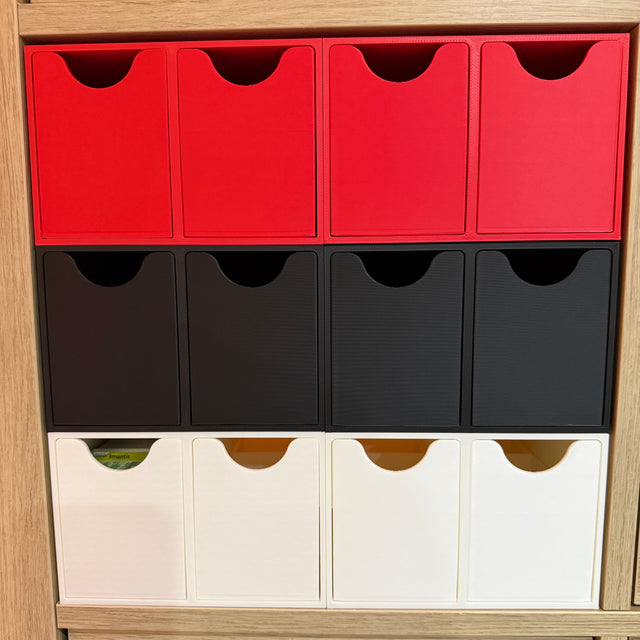 TCG Storage Modul (2 Schubladen) kompatibel mit Ikea Kallax