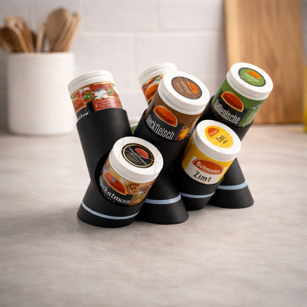 Gewürzständer für 8 Gewürze – stylisch & platzsparend