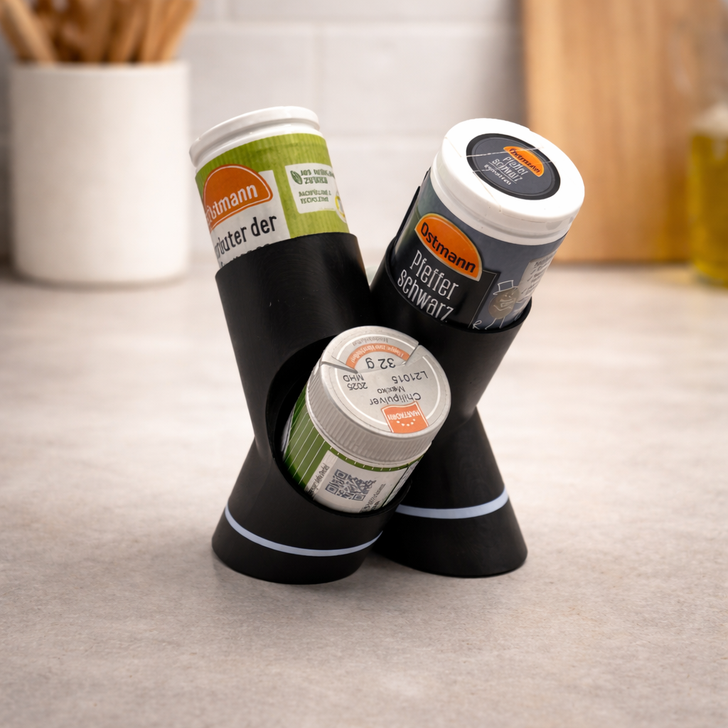 Gewürzständer für 4 Gewürze – stylisch & platzsparend