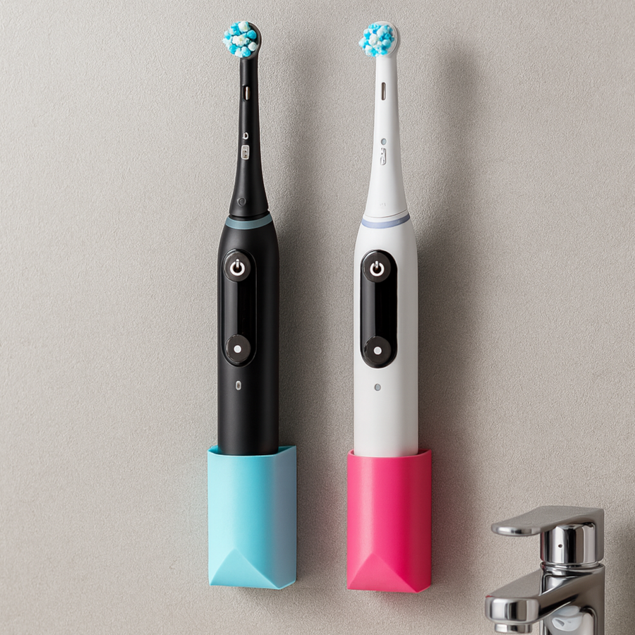 Zahnbürstenhalter kompatibel mit Oral-B iO & Oral-B Kinderzahnbürste – Wandhalterung ohne Bohren