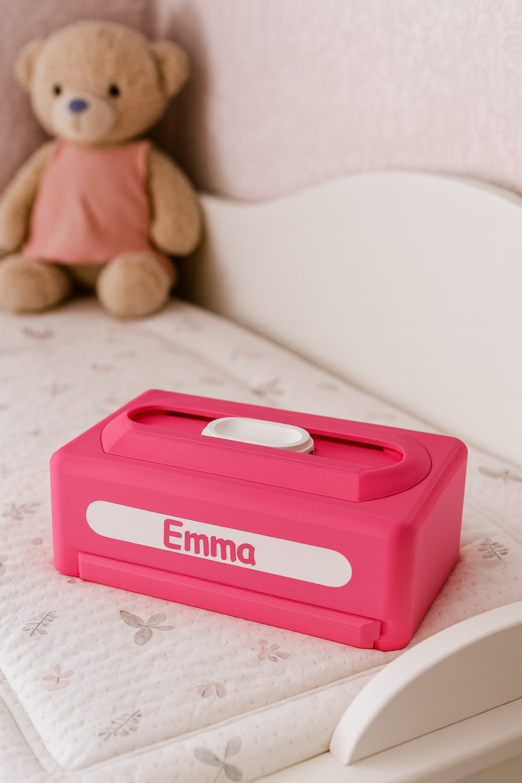 Personalisierte Feuchttücherbox – mit Namen & Magnetverschluss