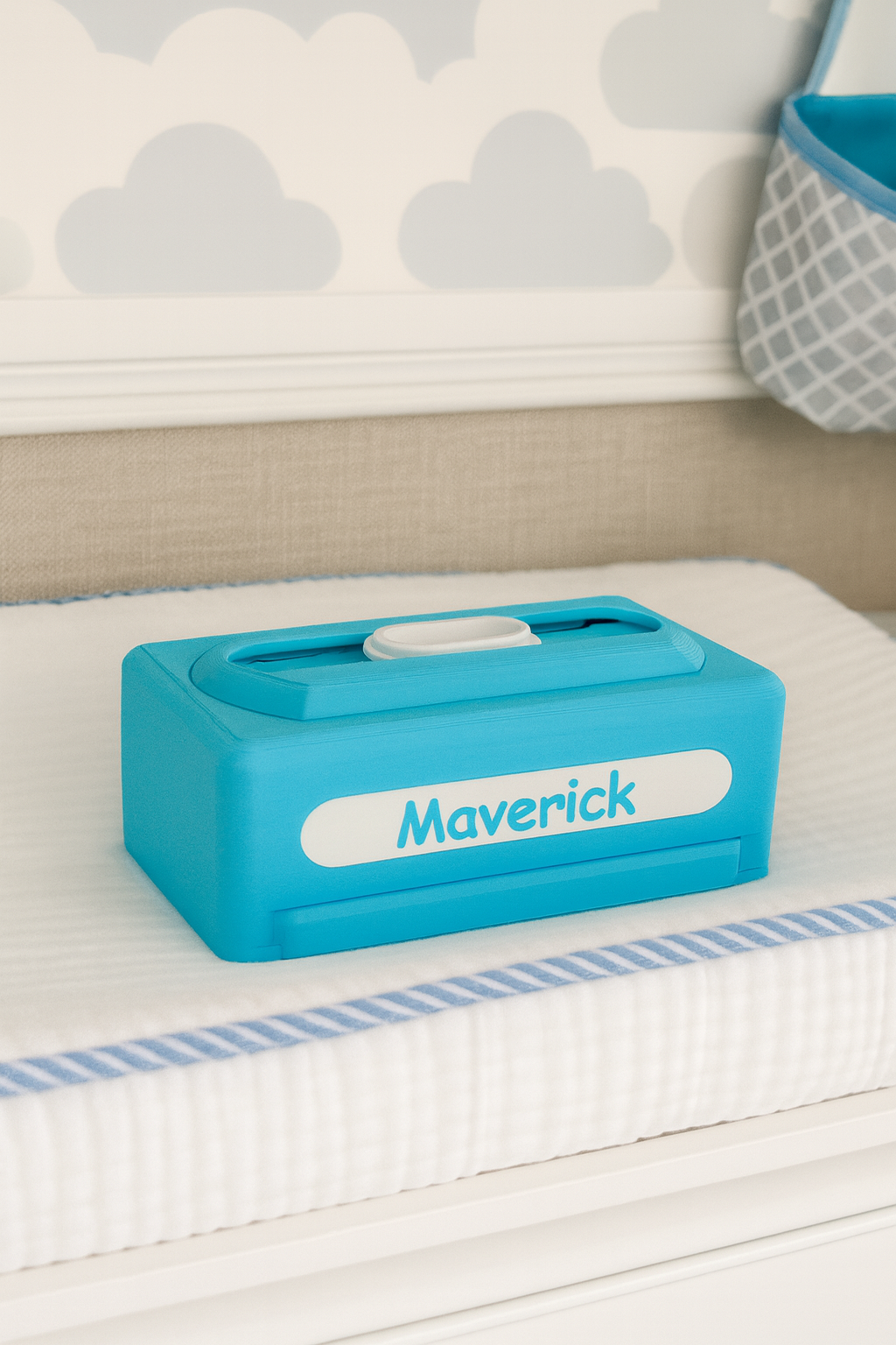 Personalisierte Feuchttücherbox – mit Namen & Magnetverschluss