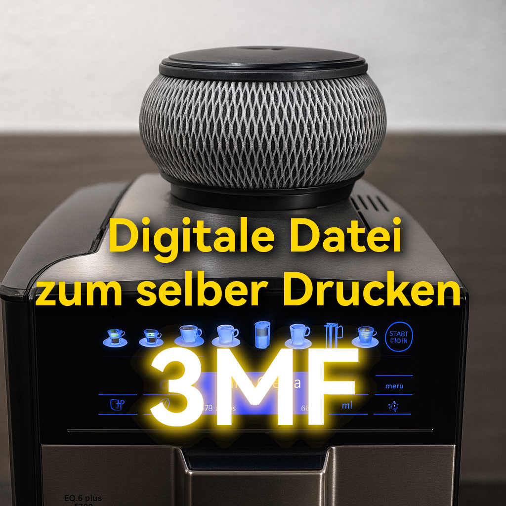 Kaffeebohnen-Aufsatz für Siemens EQ6 Plus S700 – kompatibles Zubehör (kein Originalteil) | 1kg Bohnenbehälter