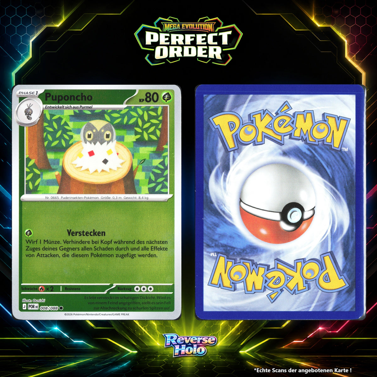 Puponcho Reverse Holo POR 8/88