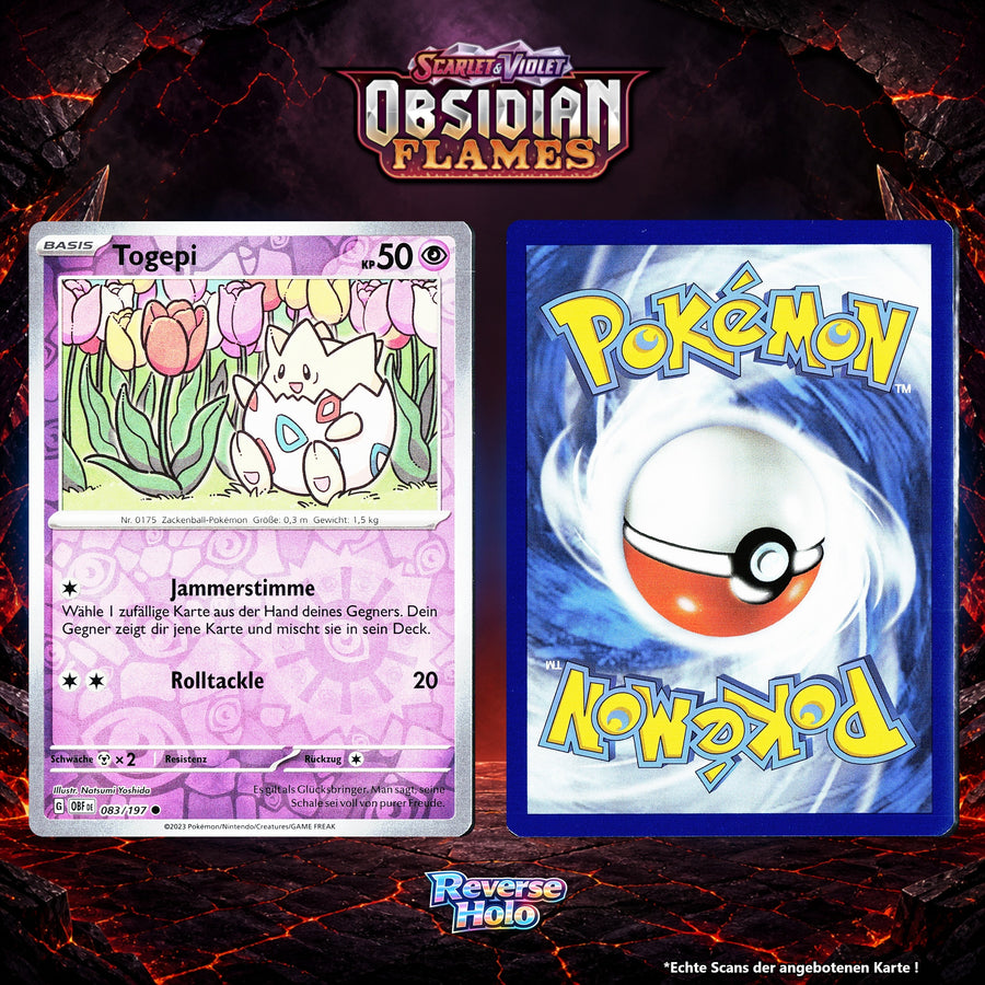Togepi Reverse Holo Energy-Pattern OBF 83/197