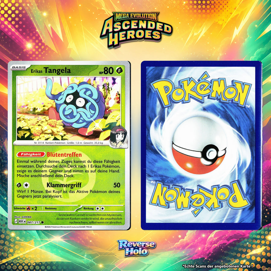 Erikas Tangela Reverse Holo Energy-Pattern ASC 7/217