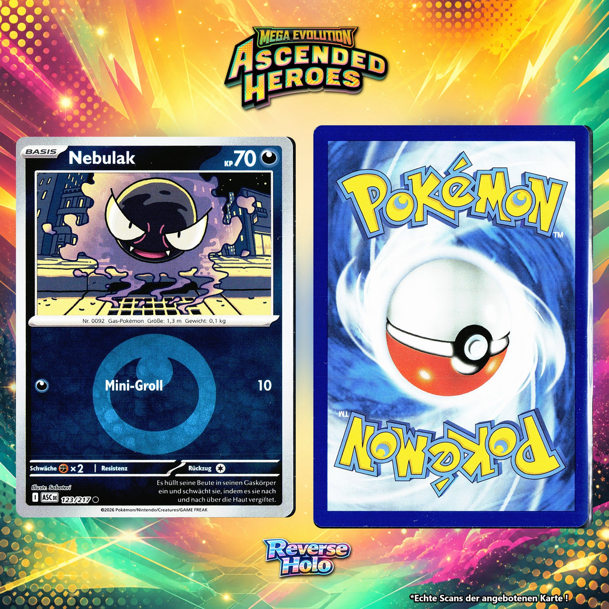 Nebulak Reverse Holo Energy-Pattern ASC 123/217