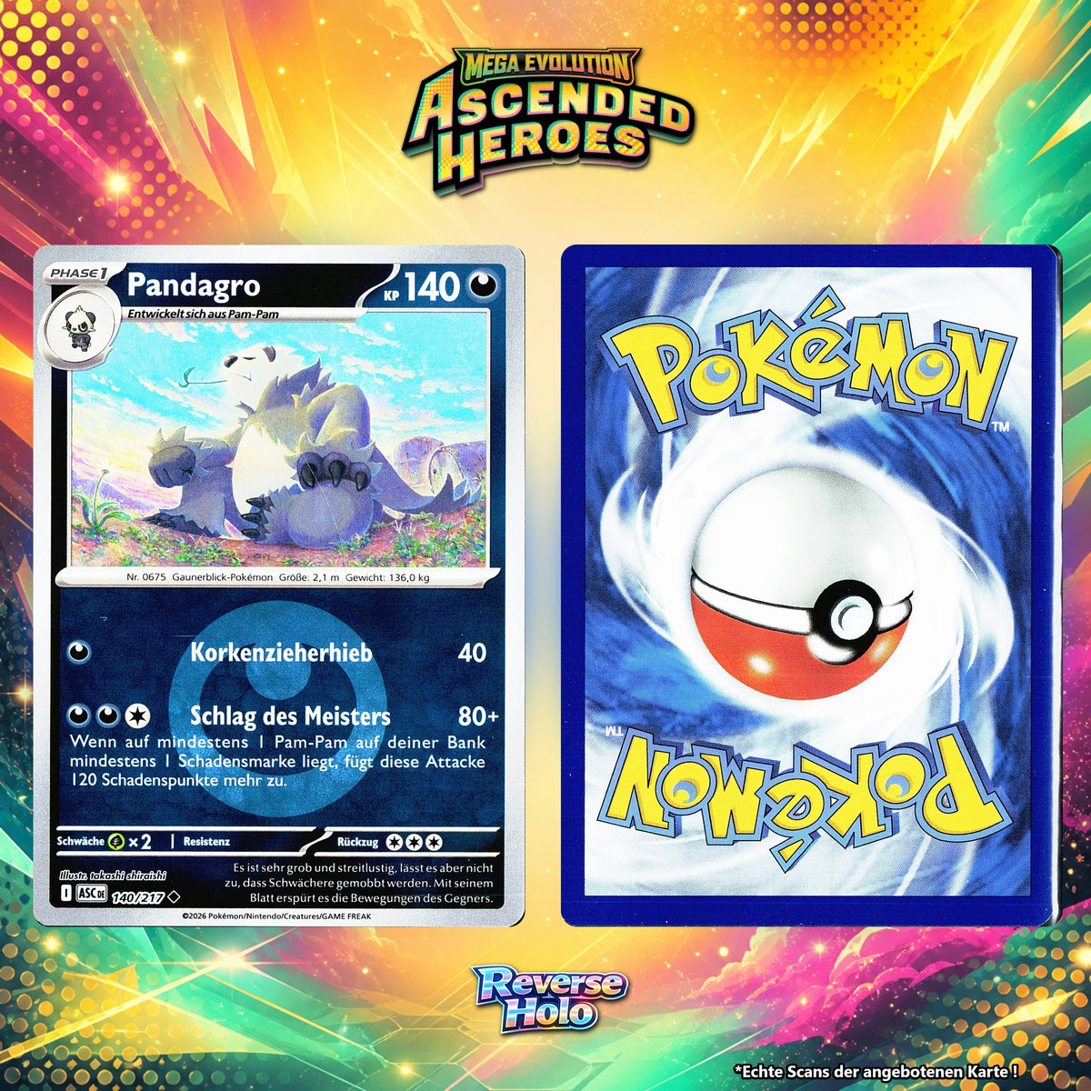 Pandagro Reverse Holo Energy-Pattern ASC 140/217