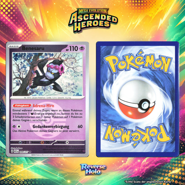 Benesaru Reverse Holo Pokeball ASC 99/217