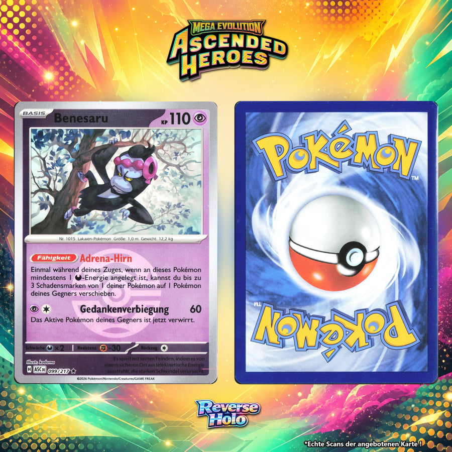 Benesaru Reverse Holo Pokeball ASC 99/217