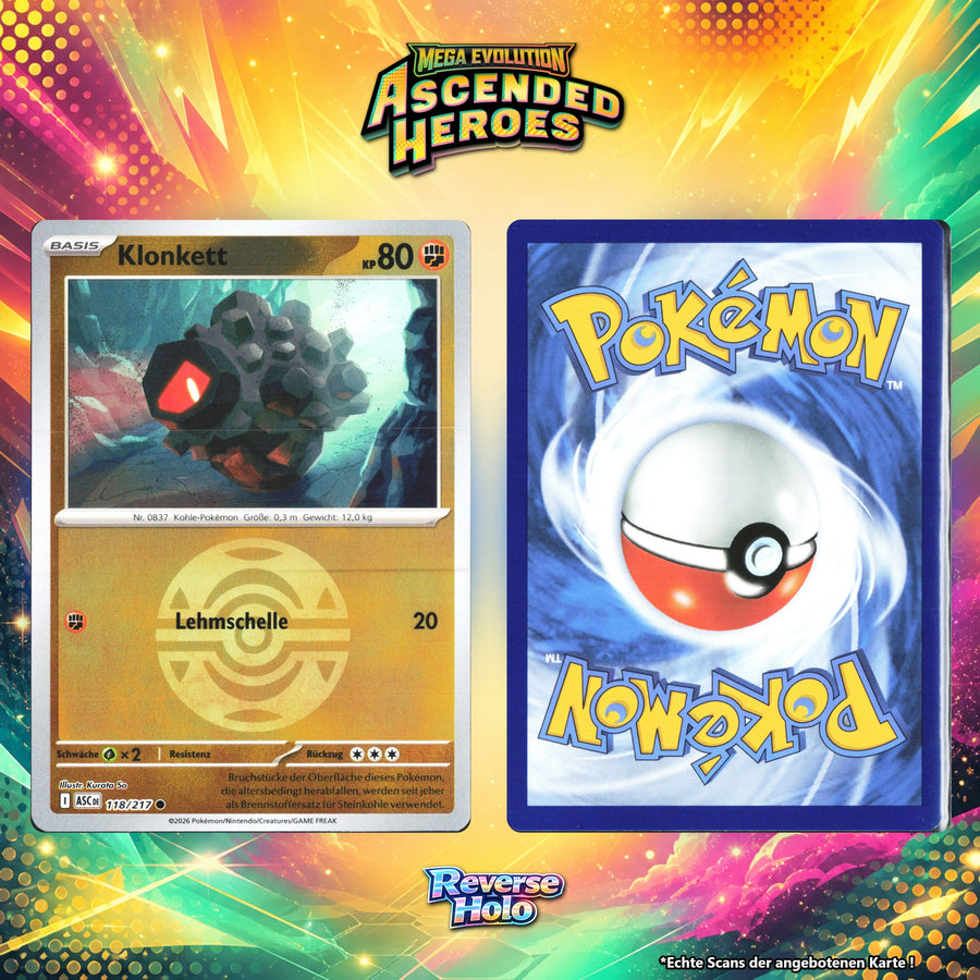 Klonkett Reverse Holo Pokeball ASC 118/217