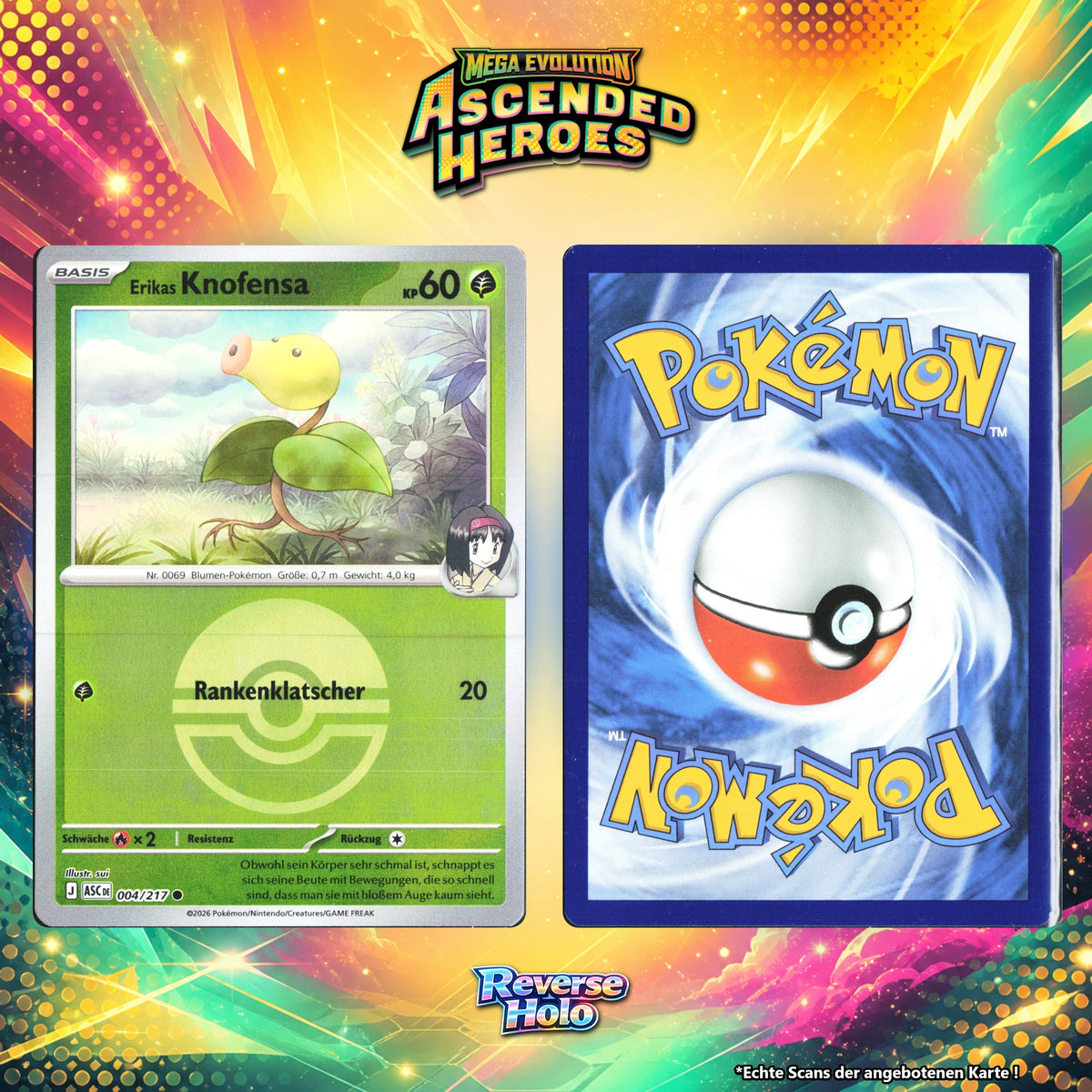 Erikas Knofensa Reverse Holo Pokeball ASC 4/217