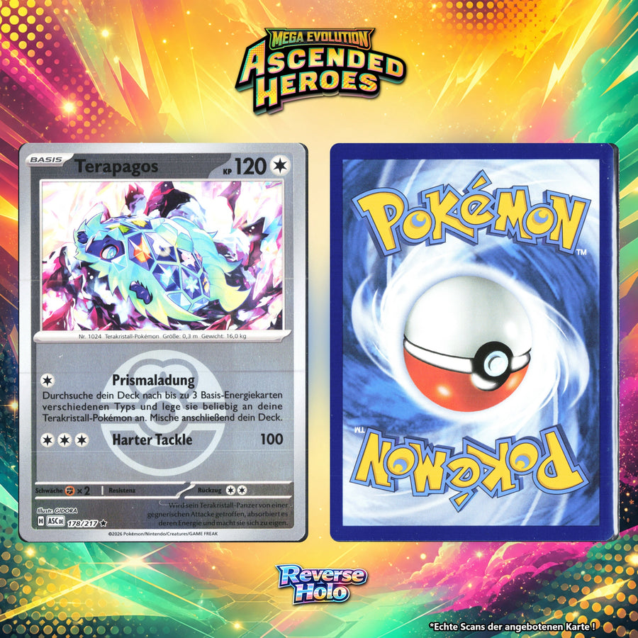 Terapagos Reverse Holo Pokeball ASC 178/217