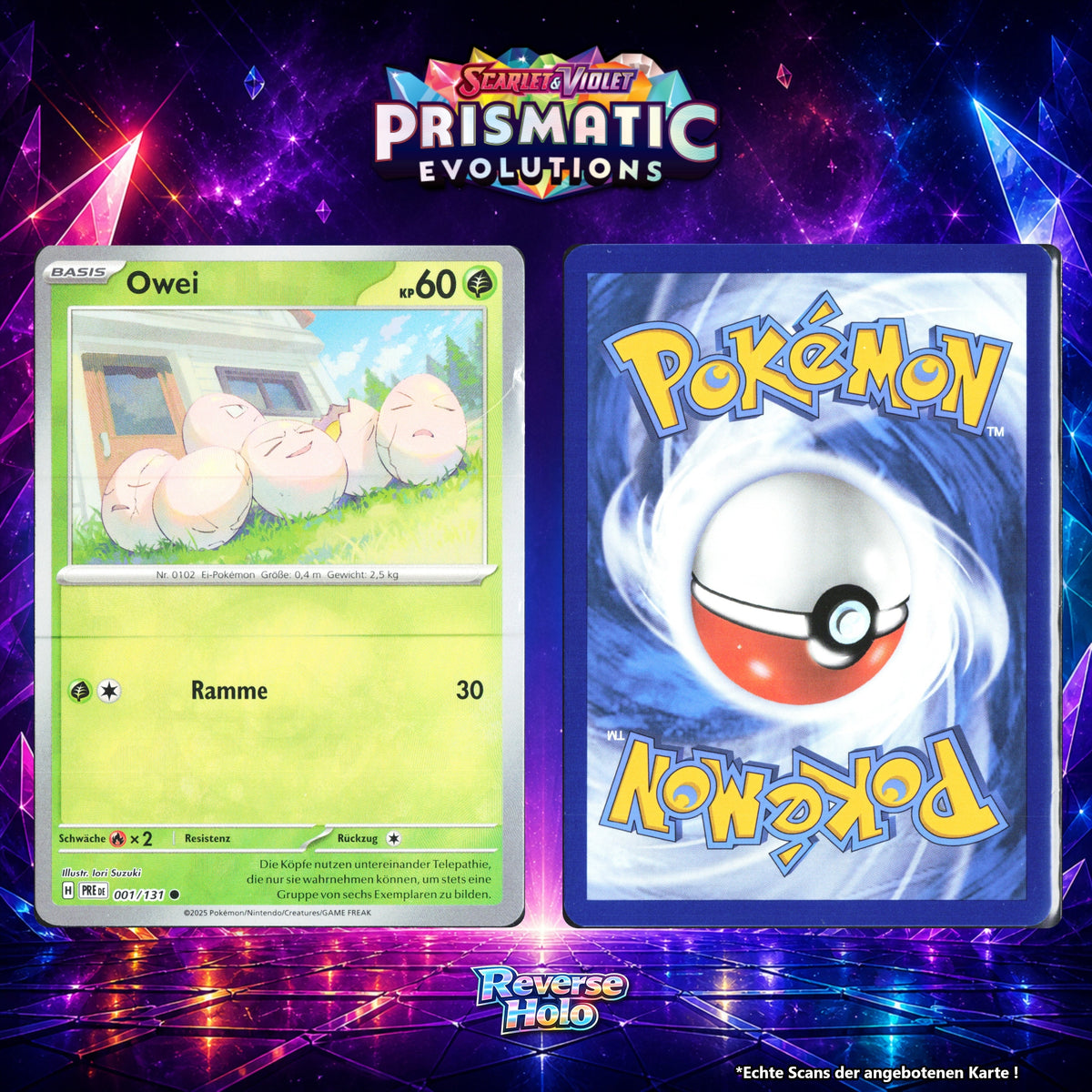 Owei Reverse Holo Pokeball PRE 1/131