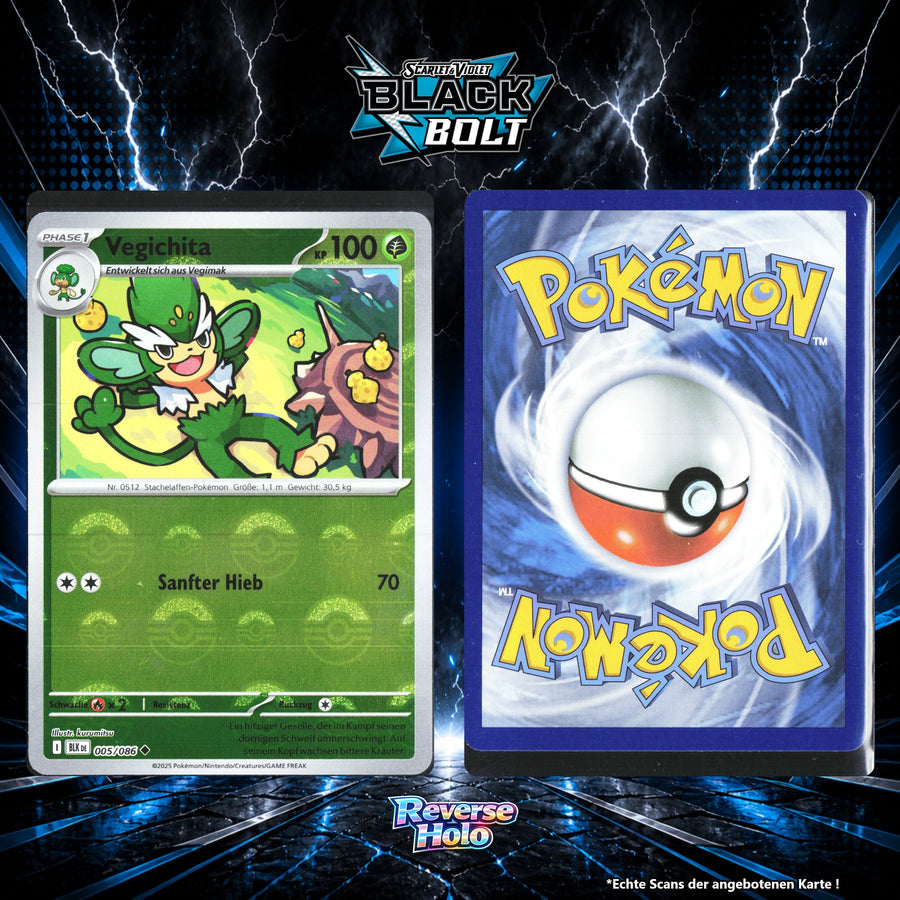Vegichita Reverse Holo Pokeball BLK 5/86