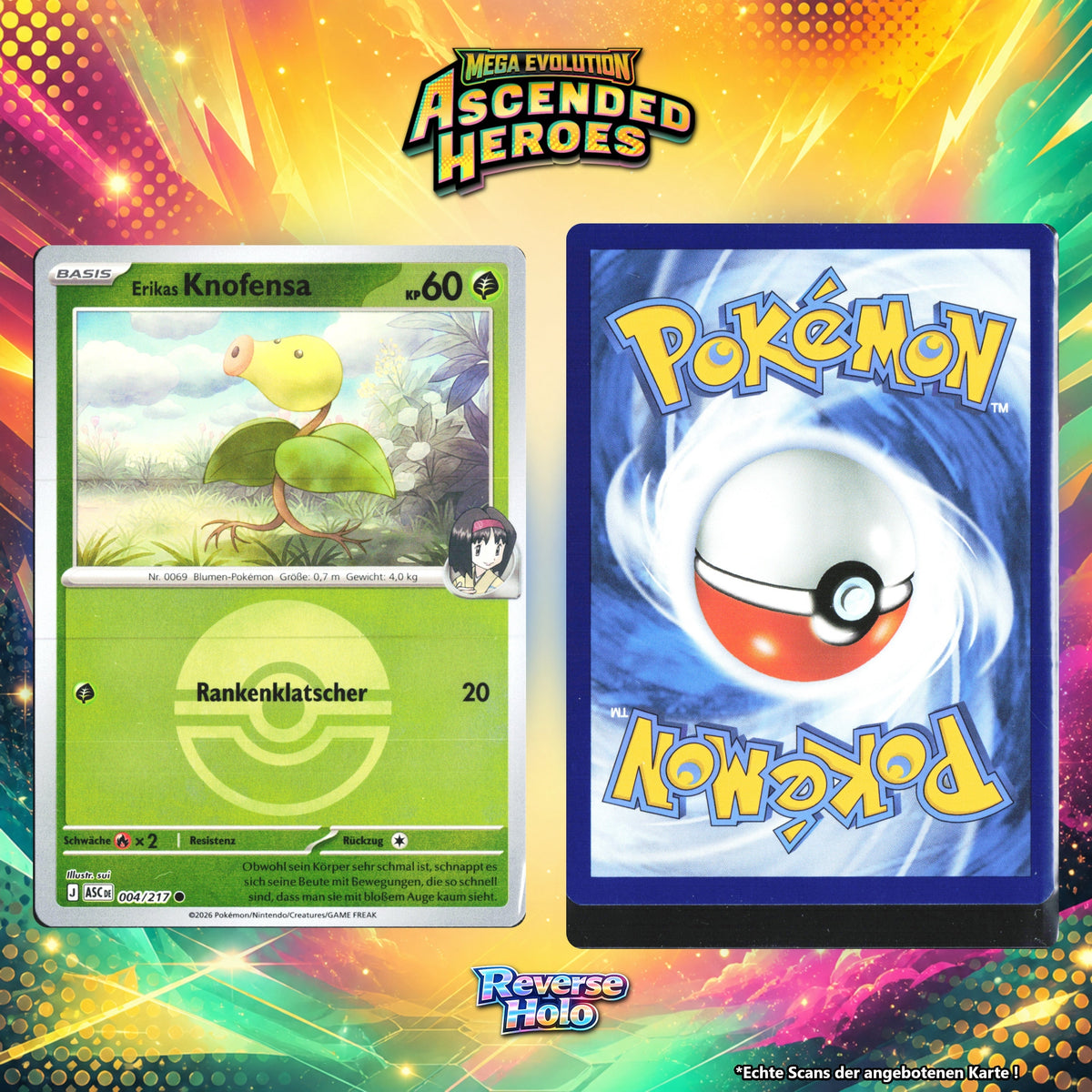 Erikas Knofensa Reverse Holo Pokeball ASC 4/217