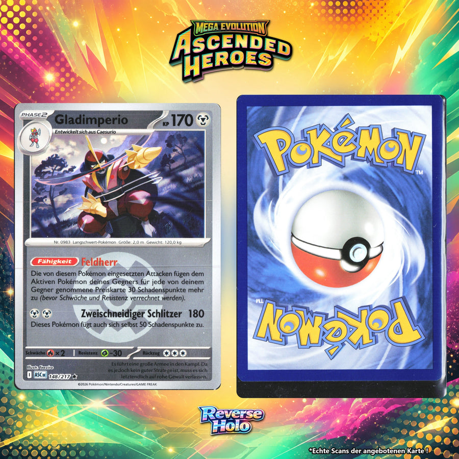 Gladimperio Reverse Holo Pokeball ASC 148/217