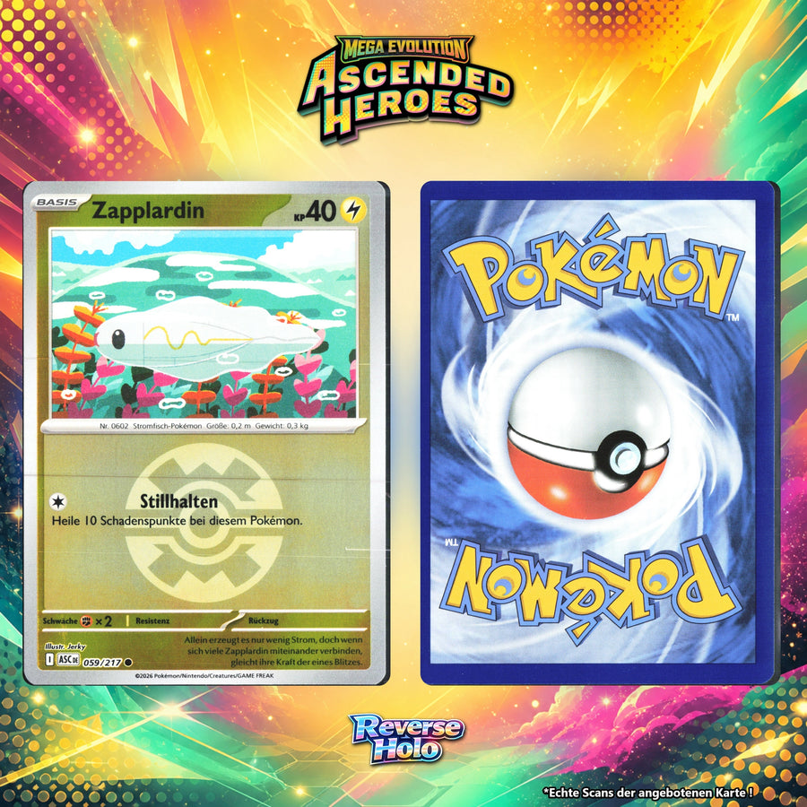 Zapplardin Reverse Holo Pokeball ASC 59/217