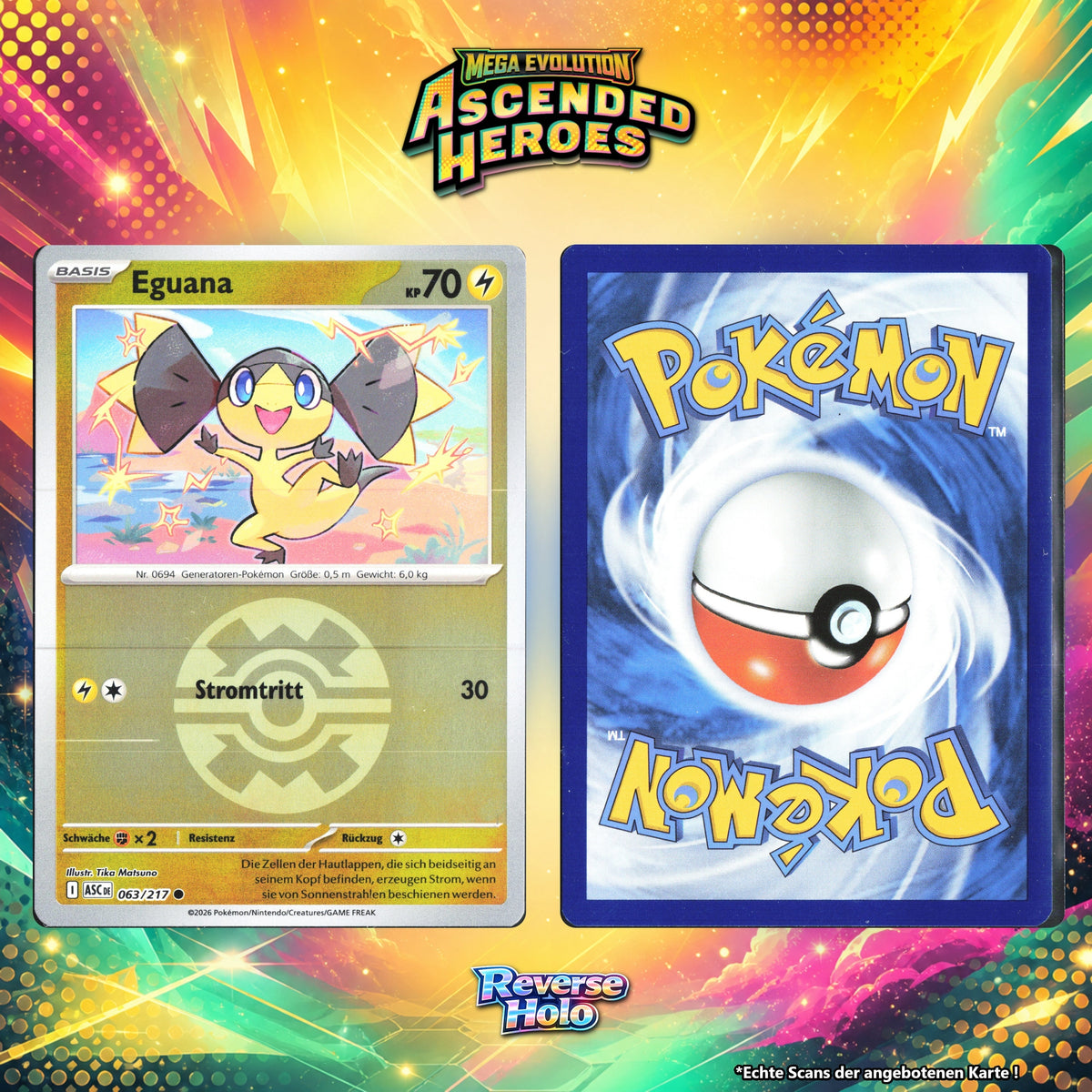 Eguana Reverse Holo Pokeball ASC 63/217