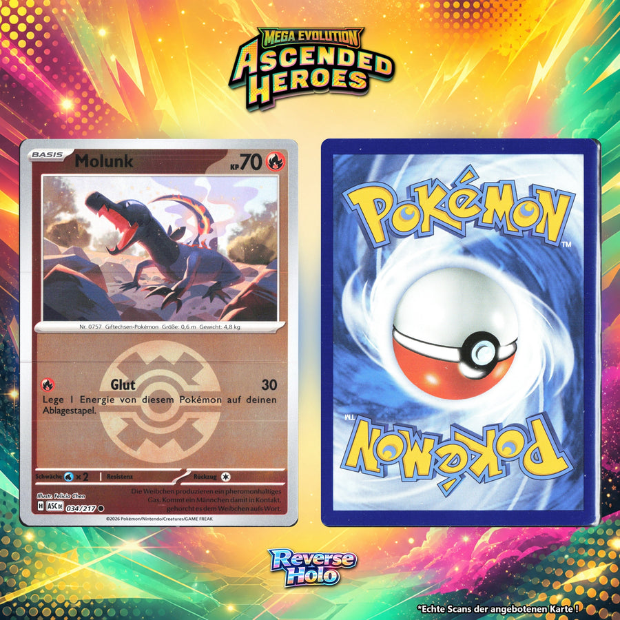 Molunk Reverse Holo Pokeball ASC 34/217