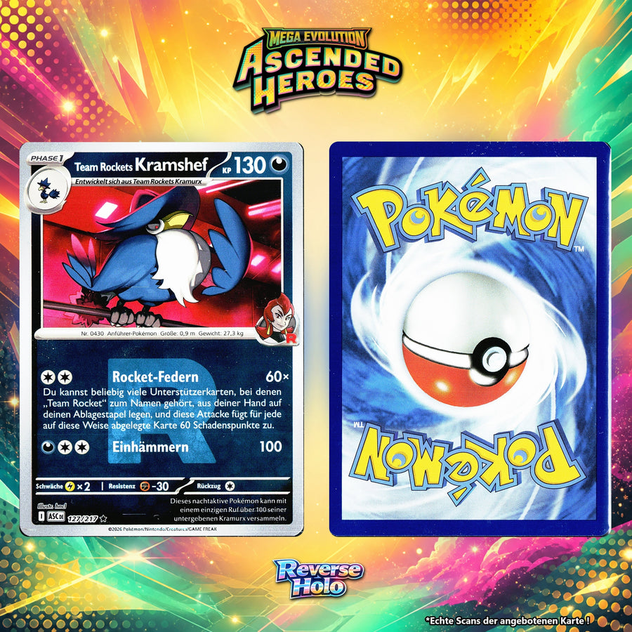 Team Rockets Kramshef Reverse Holo Team Rocket ASC 127/217