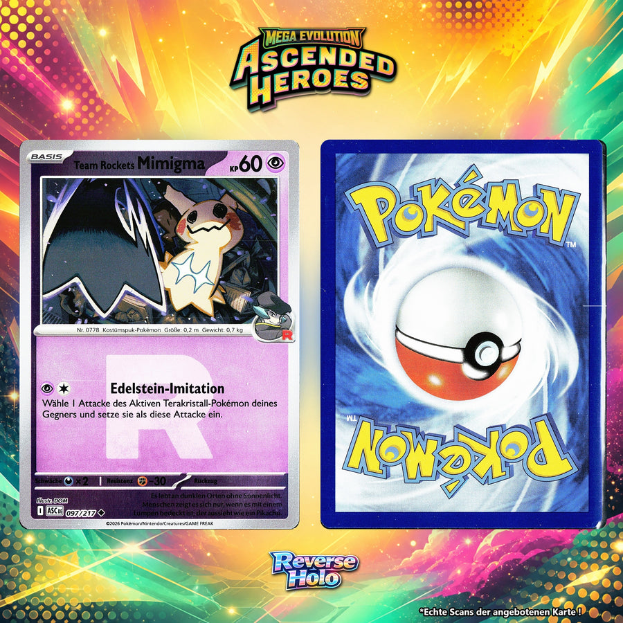Team Rockets Mimigma Reverse Holo Team Rocket ASC 97/217