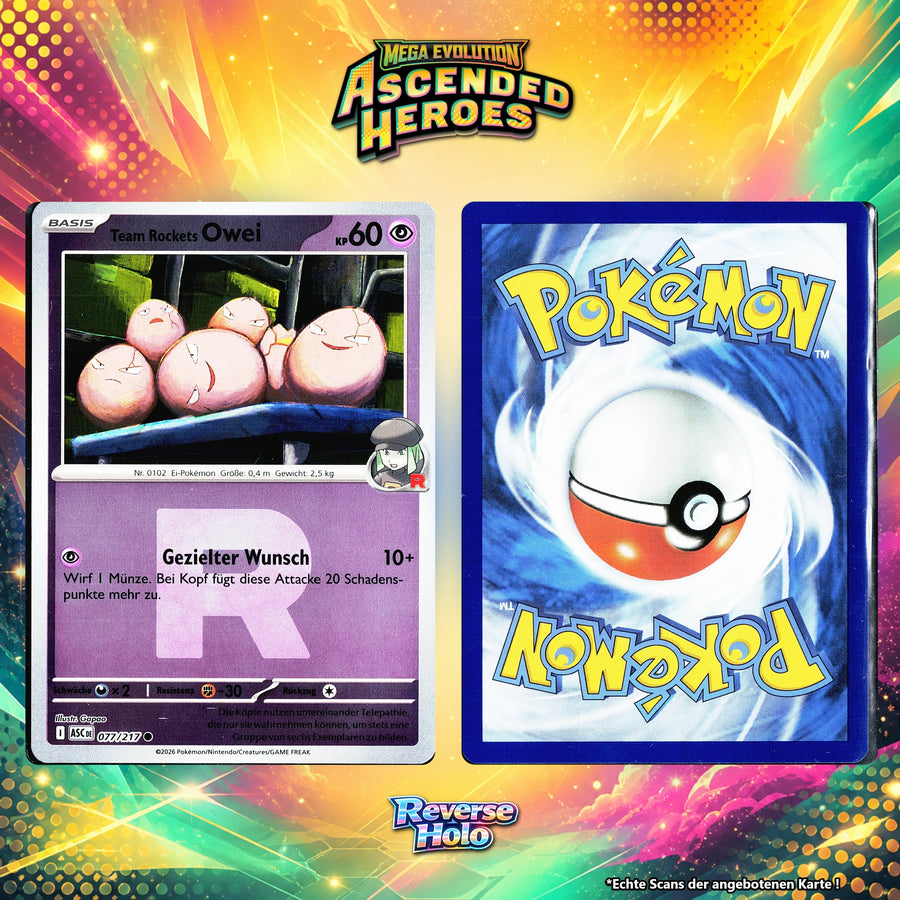 Team Rockets Owei Reverse Holo Team Rocket ASC 77/217