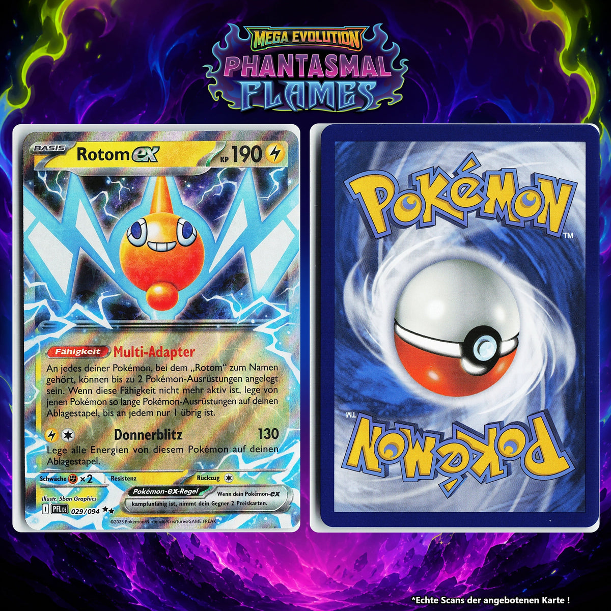 Rotom ex Normal PFL 29/94