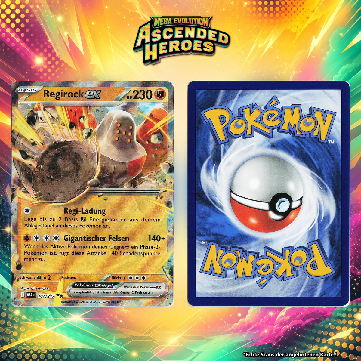 Regirock ex Normal ASC 107/217
