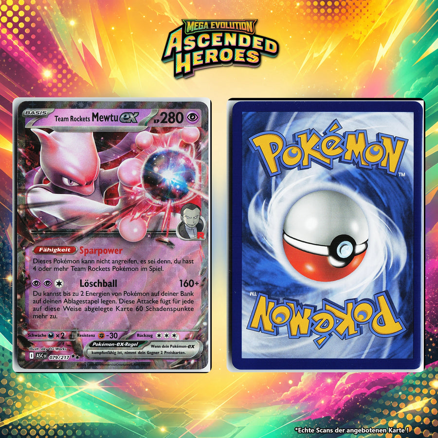 Team Rockets Mewtu ex Normal ASC 79/217