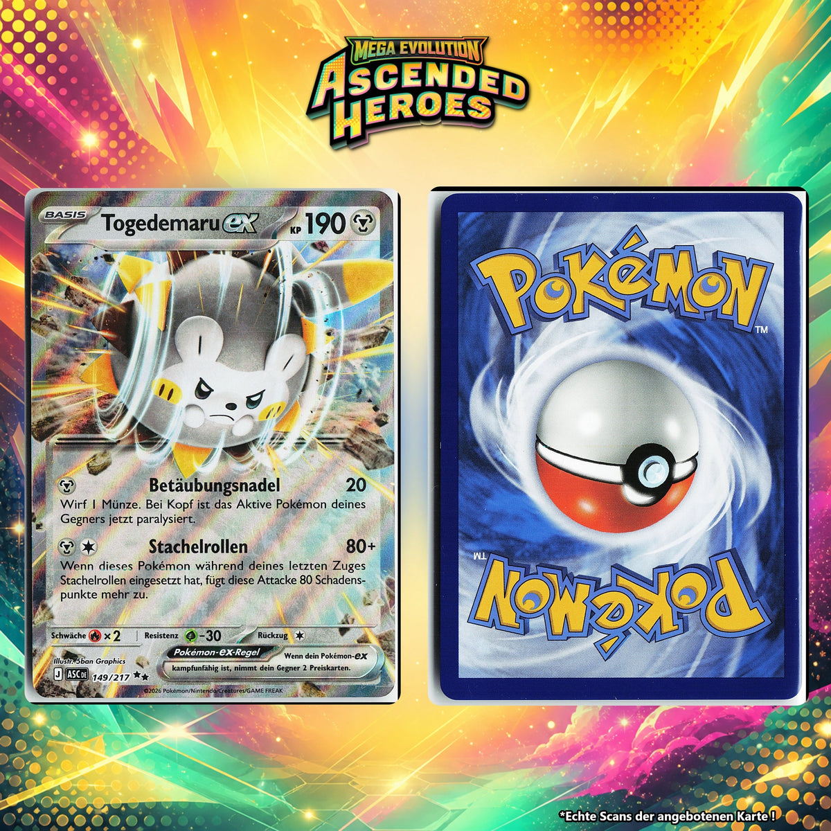 Togedemaru ex Normal ASC 149/217
