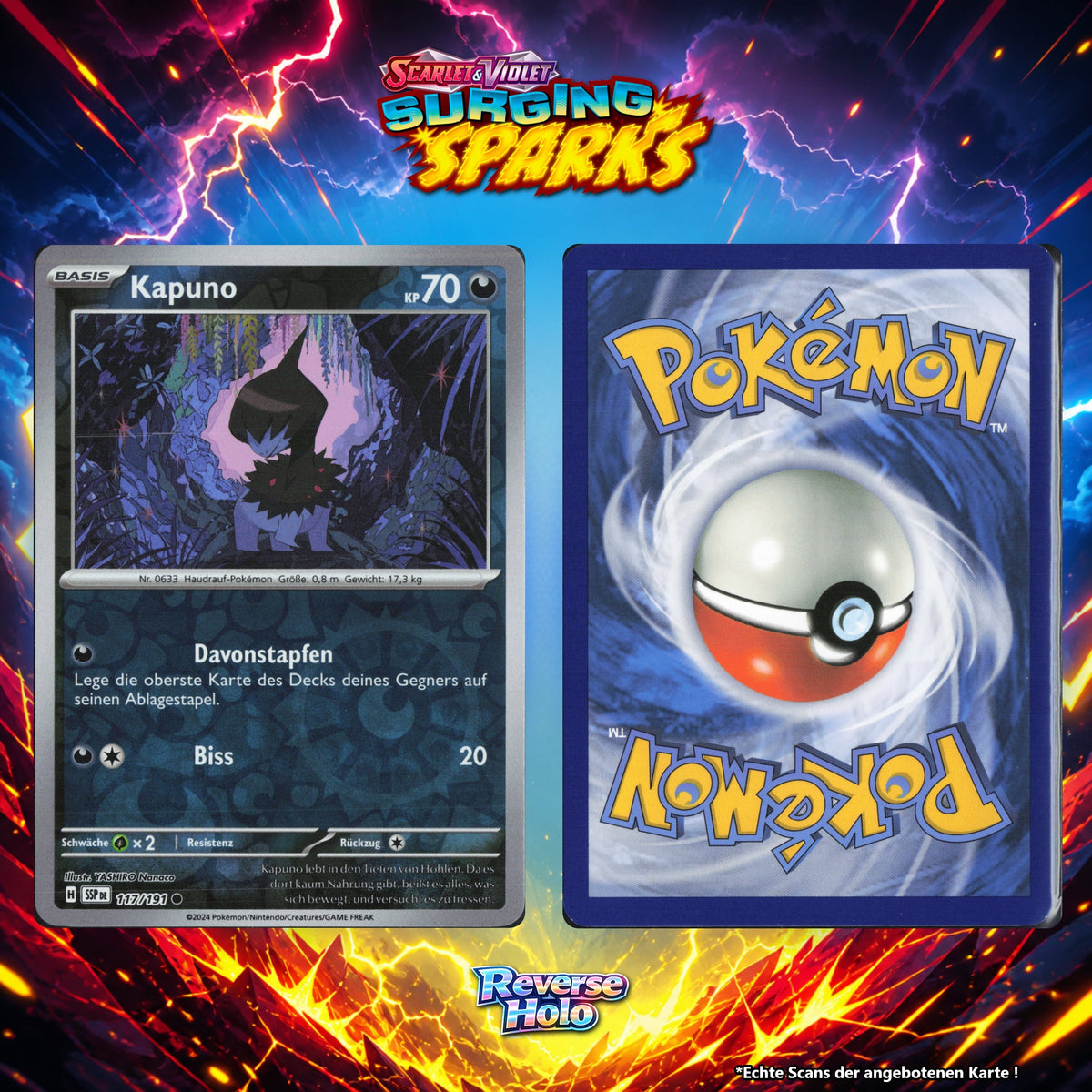 Kapuno Reverse Holo Energy-Pattern SSP 117/191