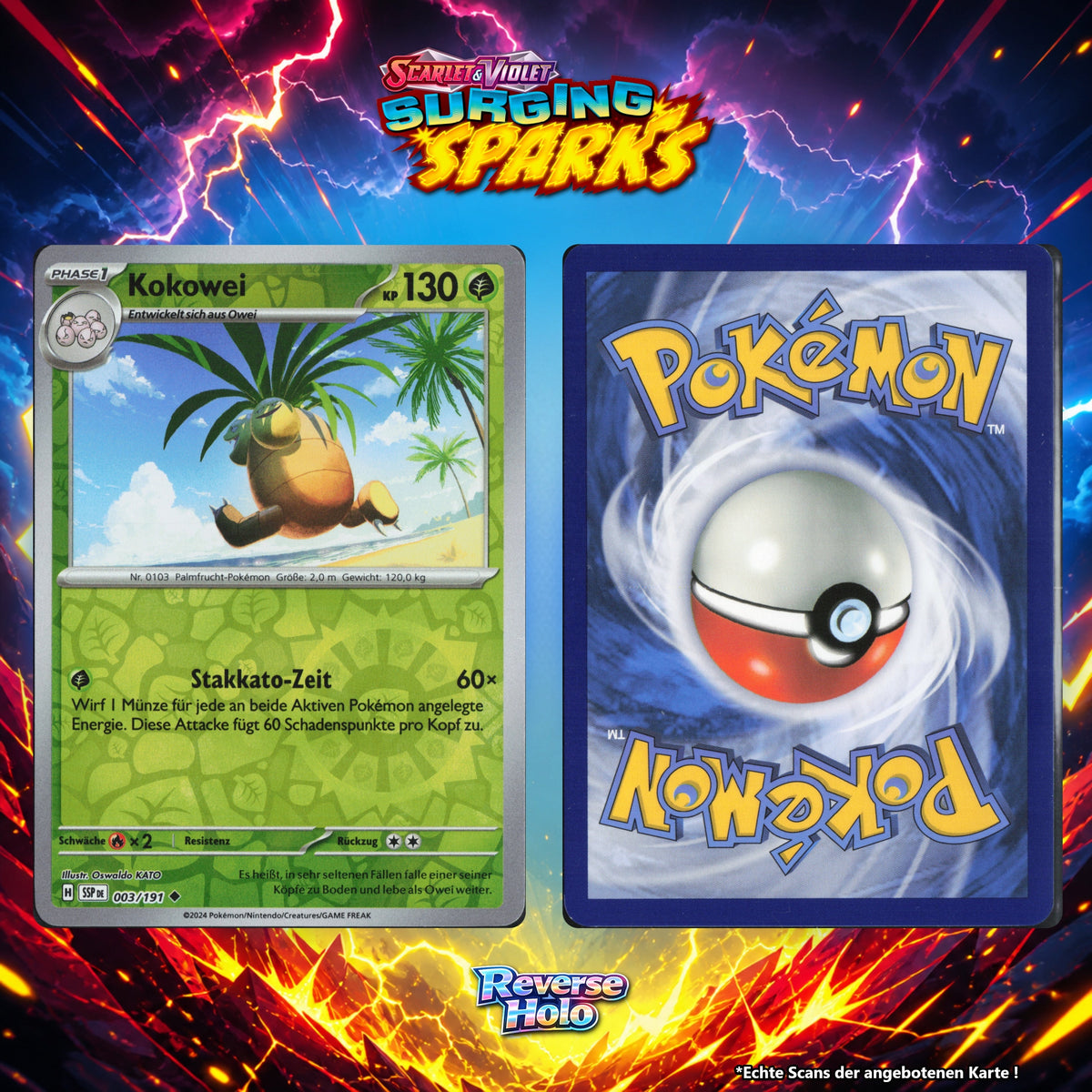 Kokowei Reverse Holo Energy-Pattern SSP 3/191