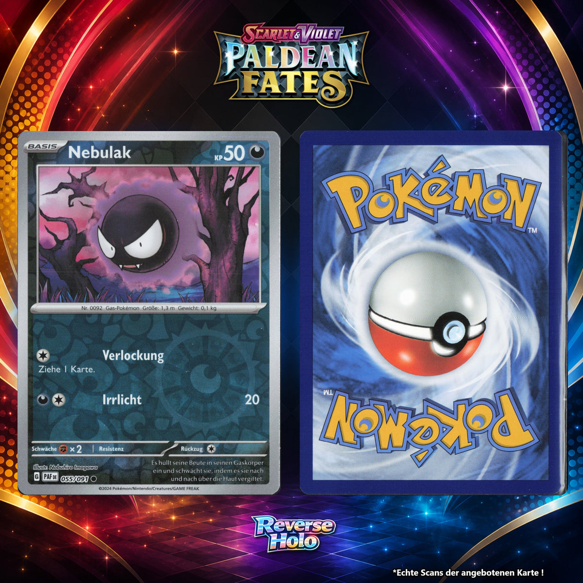 Nebulak Reverse Holo Energy-Pattern PAF 55/91