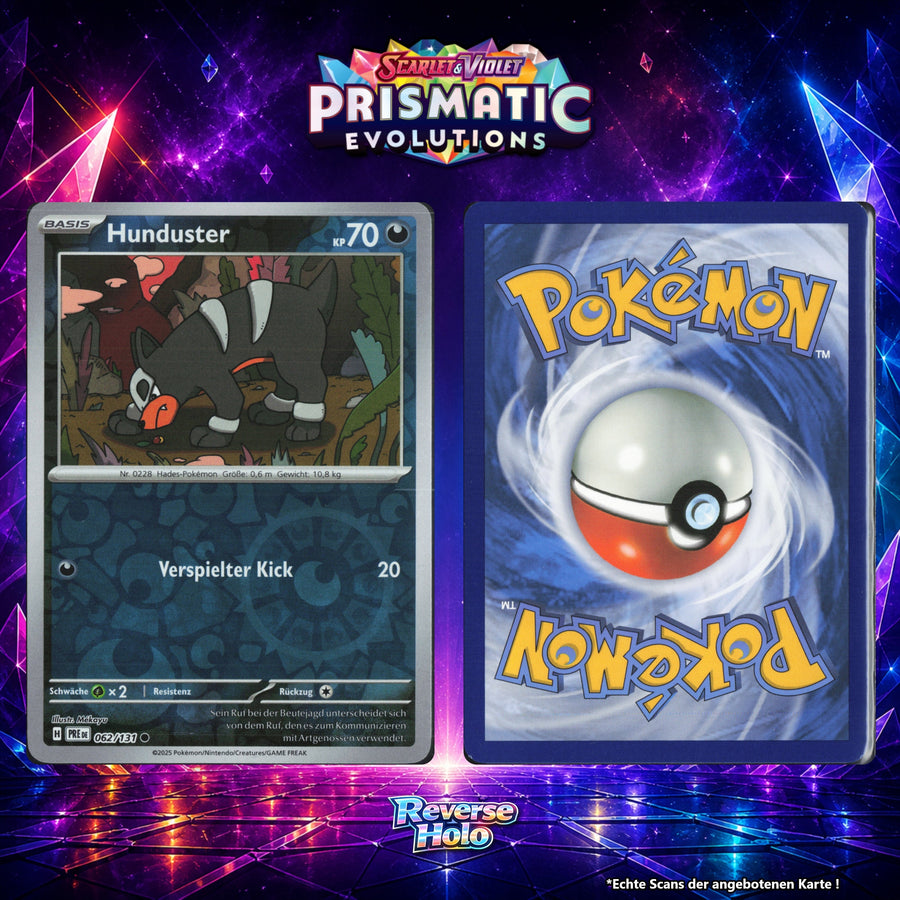 Hunduster Reverse Holo Energy-Pattern PRE 62/131