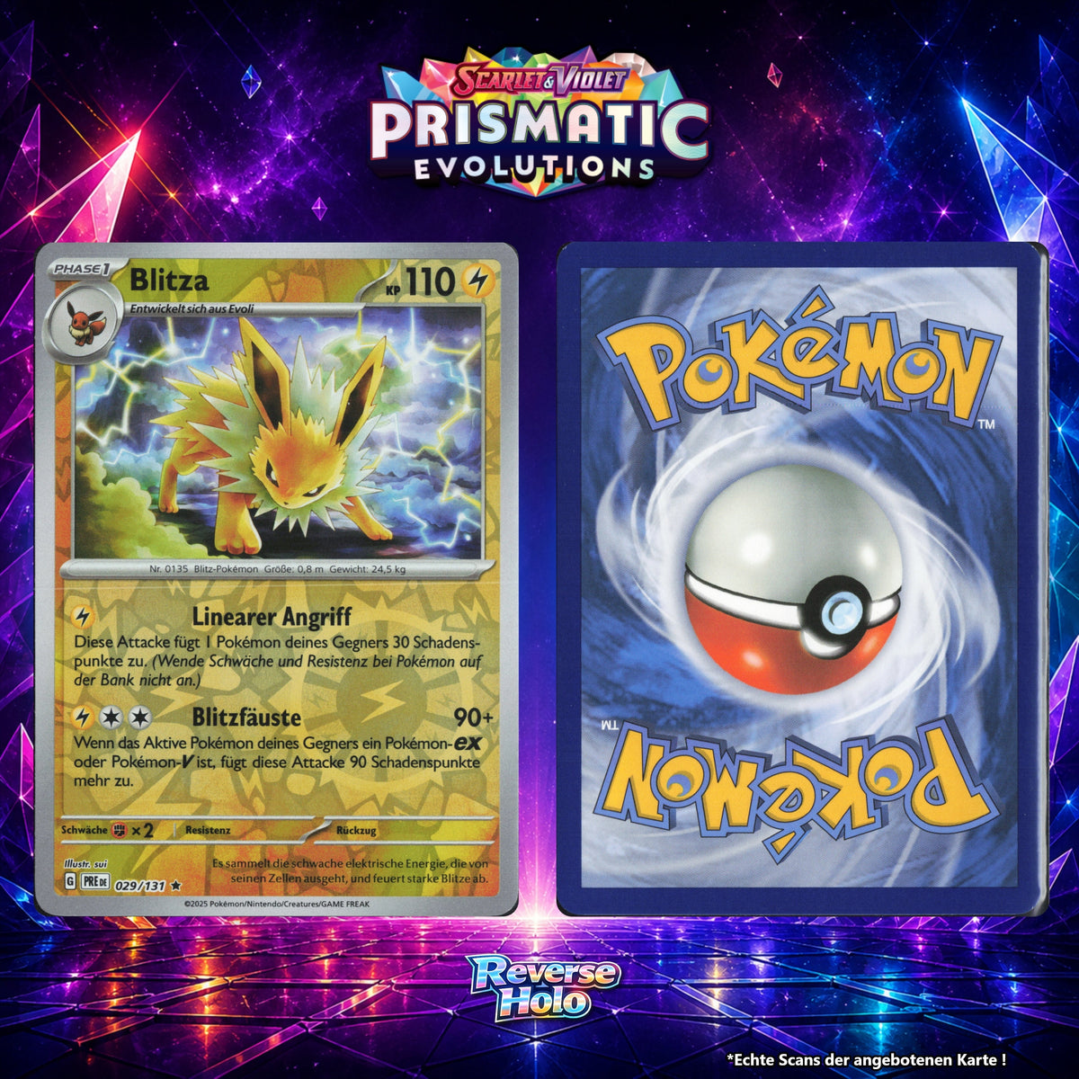 Blitza Reverse Holo Energy-Pattern PRE 29/131