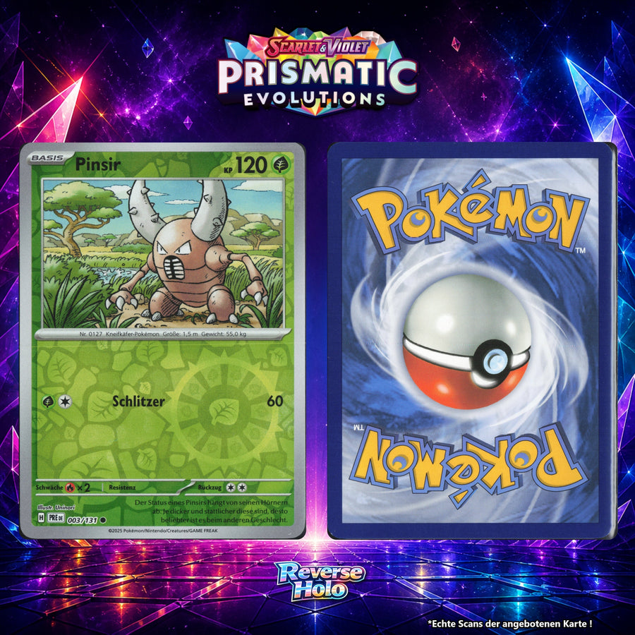Pinsir Reverse Holo Energy-Pattern PRE 3/131