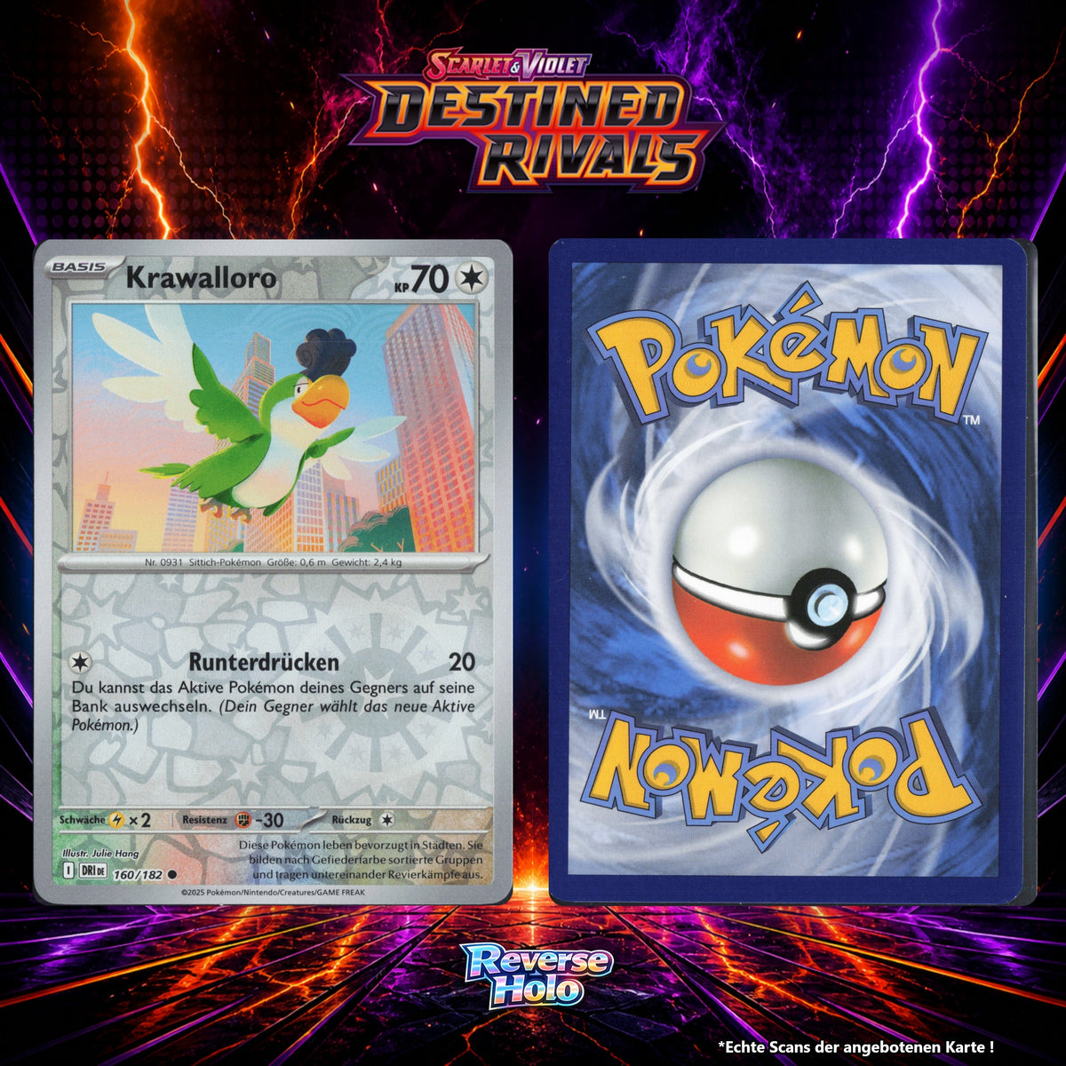 Krawalloro Reverse Holo Energy-Pattern DRI 160/182