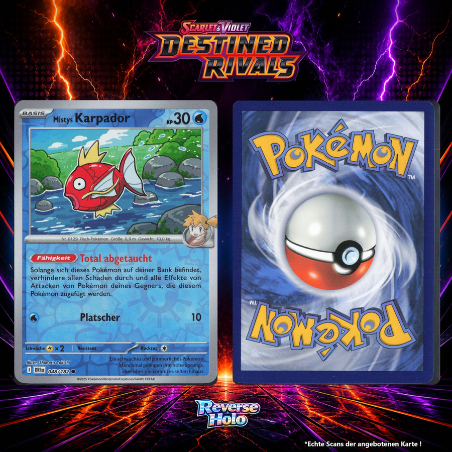 Mistys Karpador Reverse Holo Energy-Pattern DRI 48/182