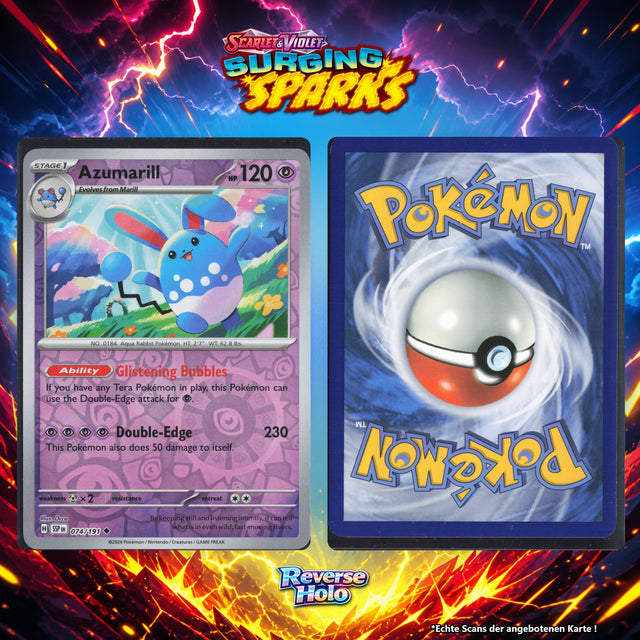 Azumarill Reverse Holo Energy-Pattern SSP 74/191