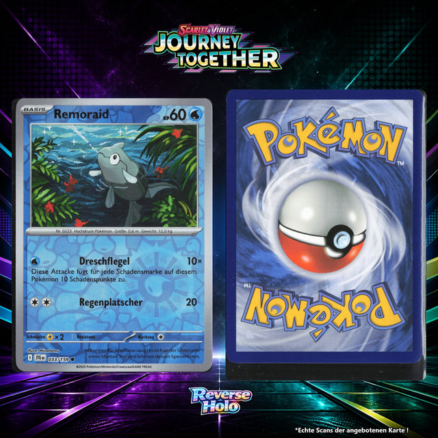 Remoraid Reverse Holo Energy-Pattern JTG 33/159