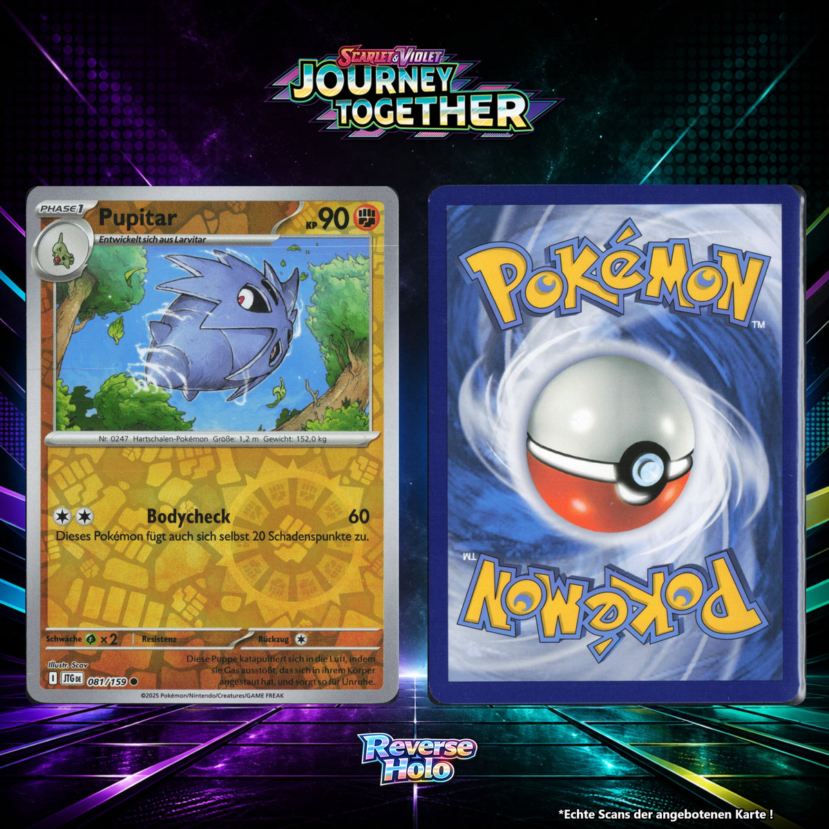 Pupitar Reverse Holo Energy-Pattern JTG 81/159