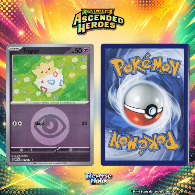 Togepi Reverse Holo Energy-Pattern ASC 80/217