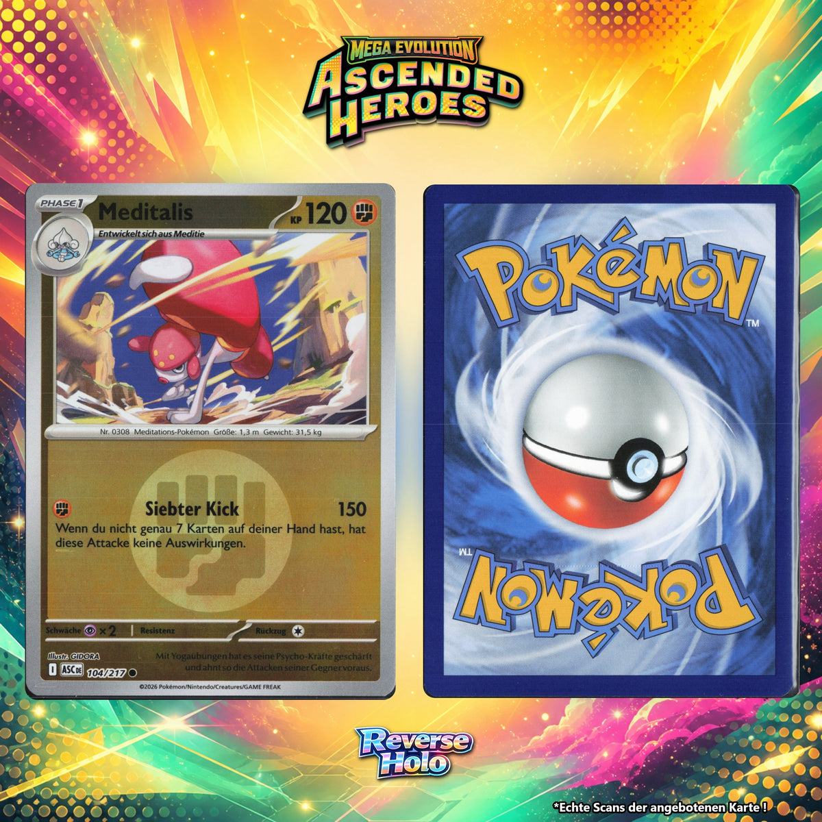 Meditalis Reverse Holo Energy-Pattern ASC 104/217
