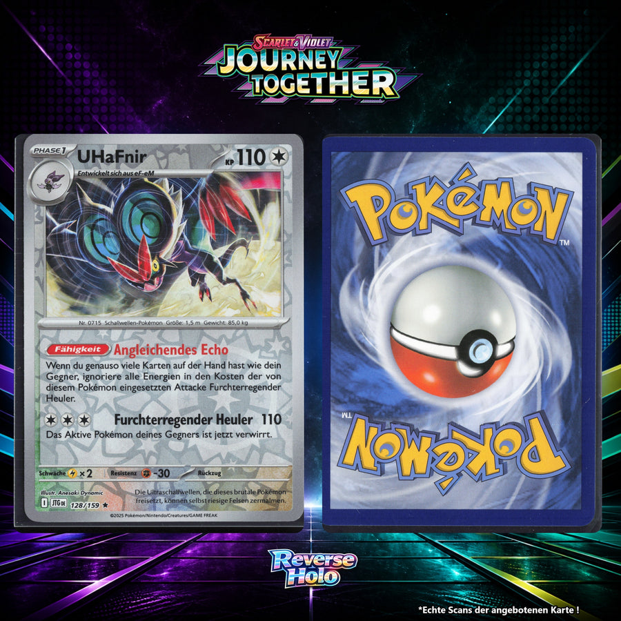UHaFnir Reverse Holo Energy-Pattern JTG 128/159