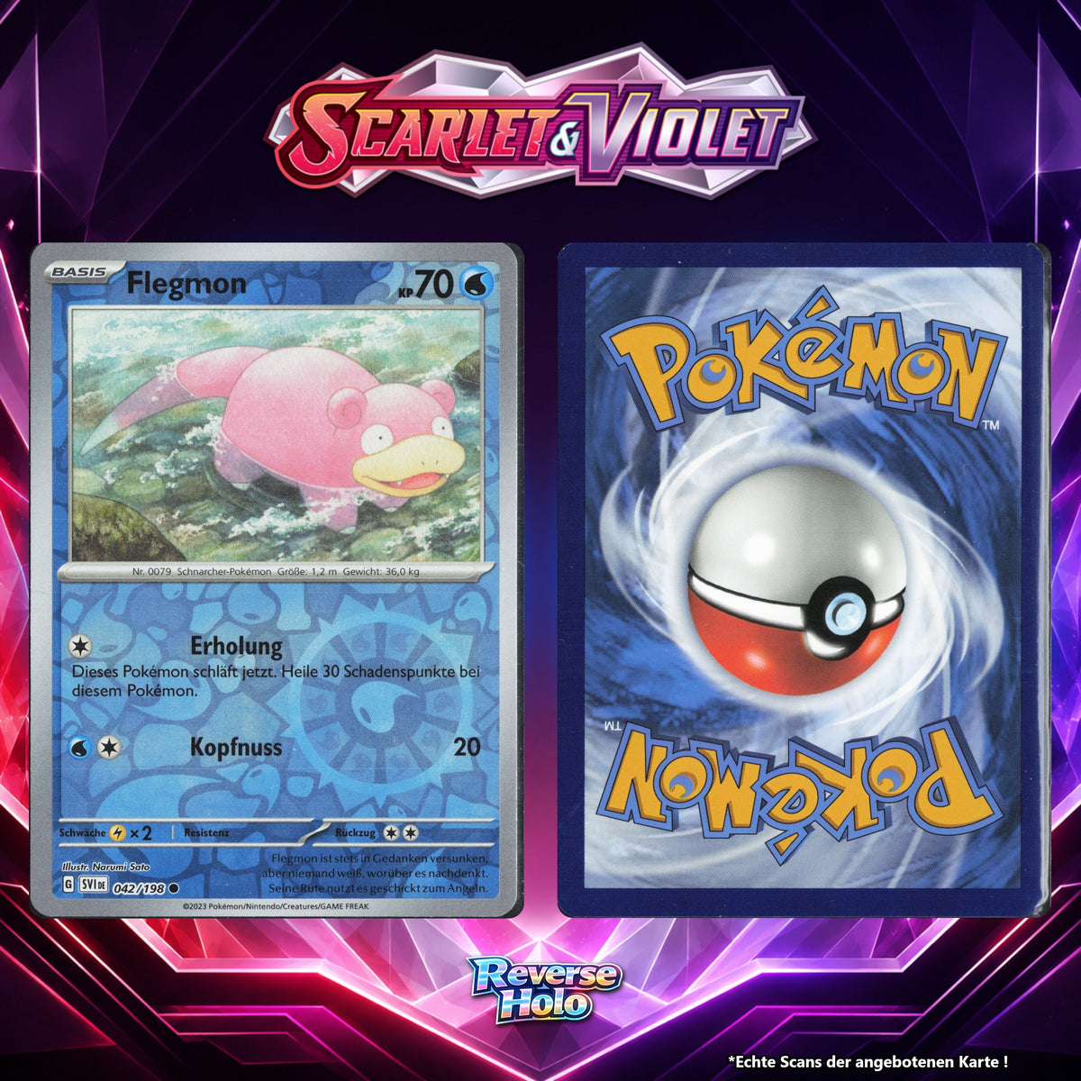 Flegmon Reverse Holo Energy-Pattern SVI 42/198