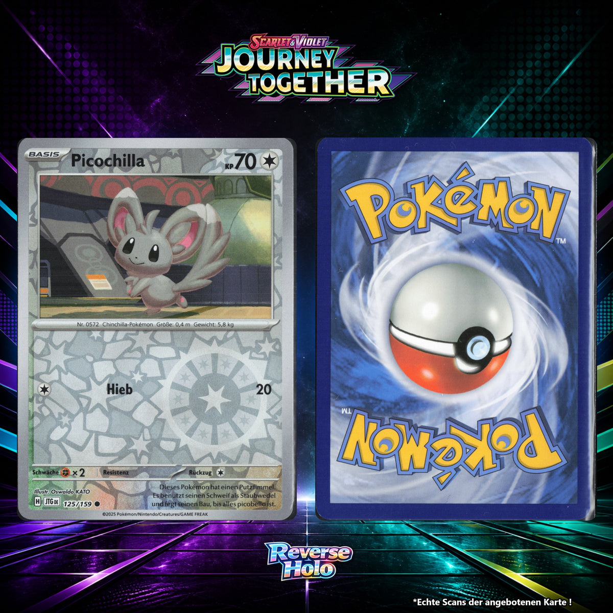 Picochilla Reverse Holo Energy-Pattern JTG 125/159
