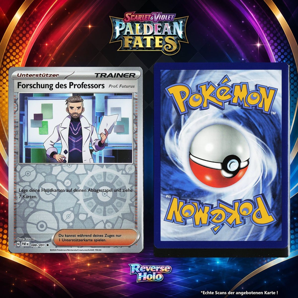 Forschung des Professors Reverse Holo Energy-Pattern PAF 88/91