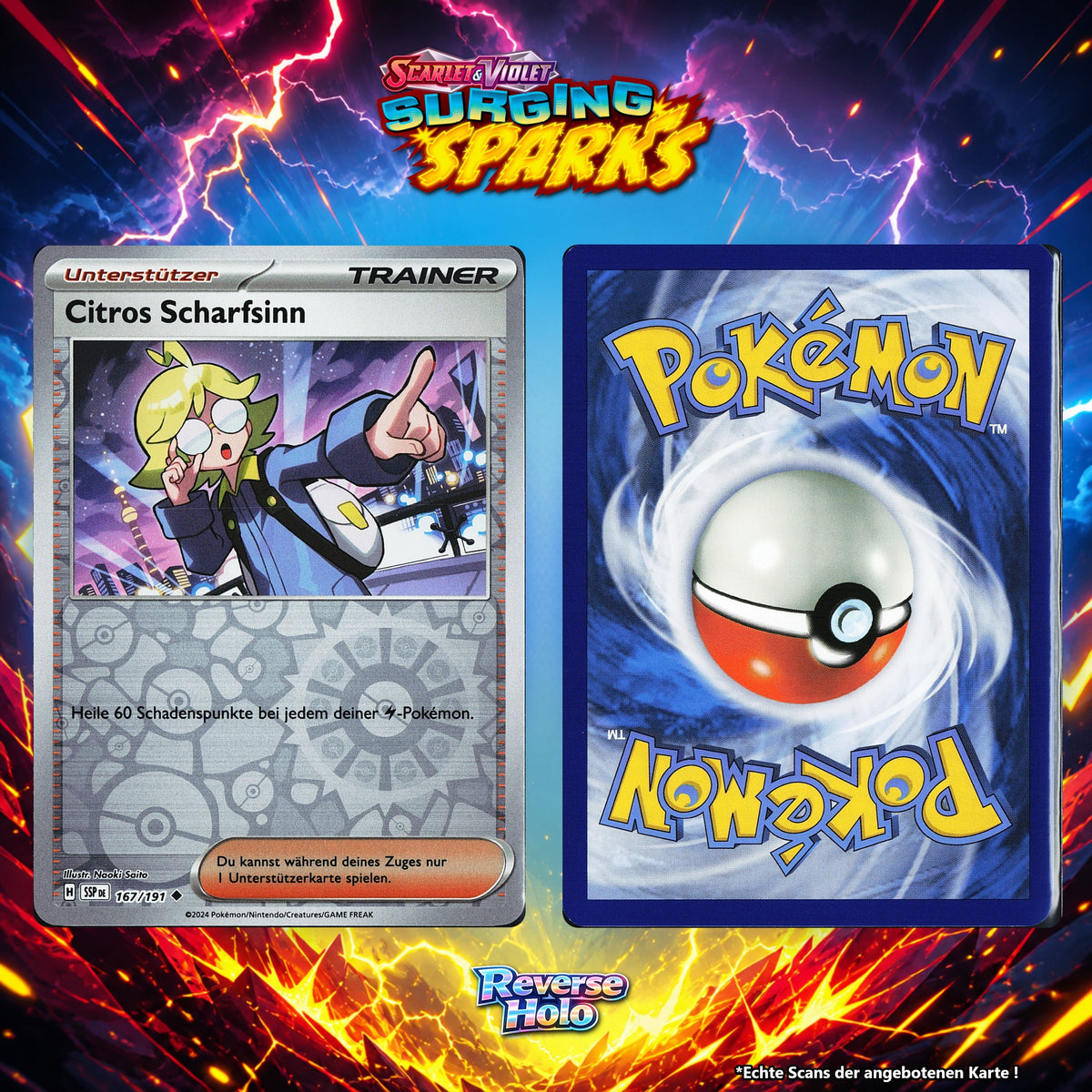 Citros Scharfsinn Reverse Holo Energy-Pattern SSP 167/191